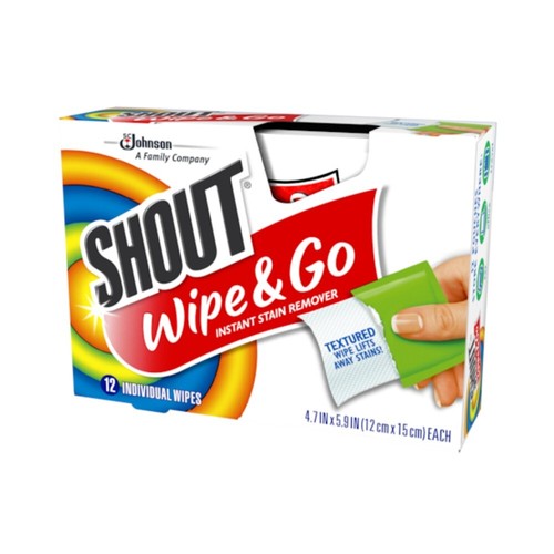Shout wipe instant stain - shout,